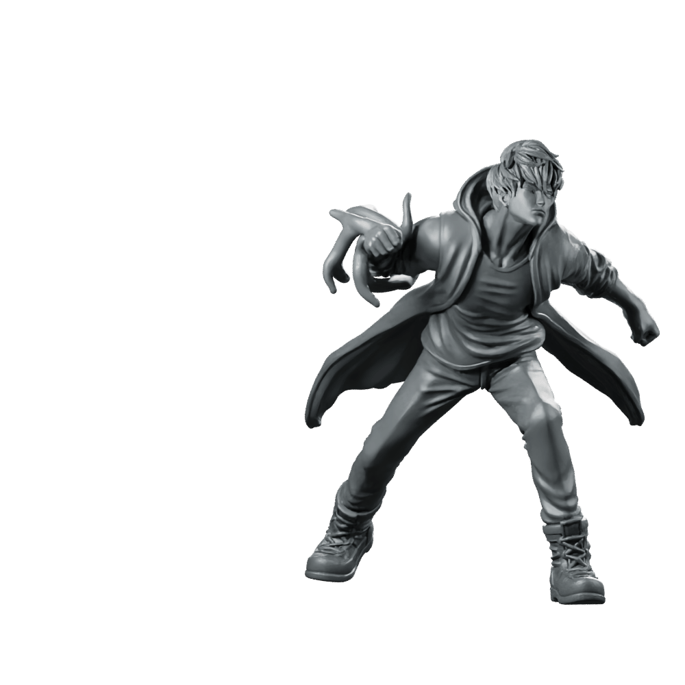 10th S Rank Hunter Miniature Sci - Fi Cyberpunk - Papsikels Miniatures - We Print Miniatures