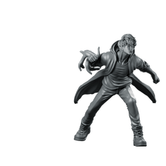 10th S Rank Hunter Miniature Sci - Fi Cyberpunk - Papsikels Miniatures - We Print Miniatures