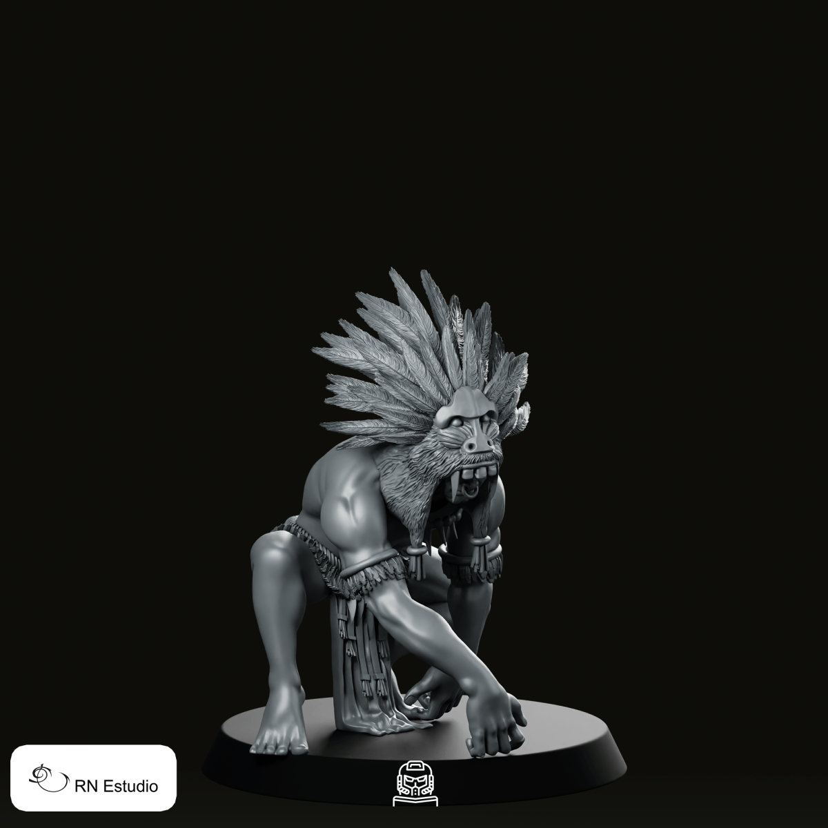 Thabiso Dlamini Indian Miniature - RN Estudio - We Print Miniatures