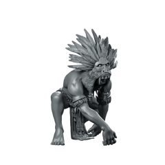 Thabiso Dlamini Indian Miniature Warrior Tracker Headdress - RN Estudio - We Print Miniatures