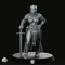 Thalia Miniature Female Knight Sword Fighter Hero - Haito - We Print Miniatures