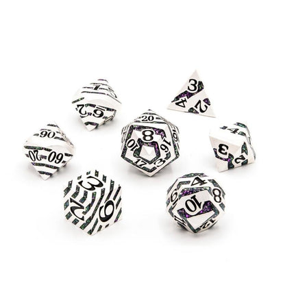 The Alchemist | Matt Silver | Metal Dice Set - Tabletop Dominion - We Print Miniatures