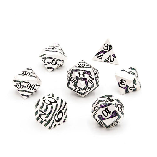 The Alchemist | Matt Silver | Metal Dice Set - Tabletop Dominion - We Print Miniatures