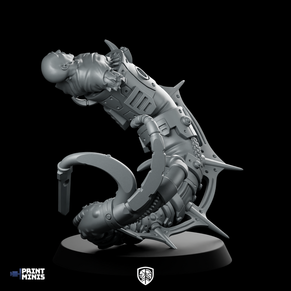 The Devourer Man Miniature Cyberpunk Horror Monster