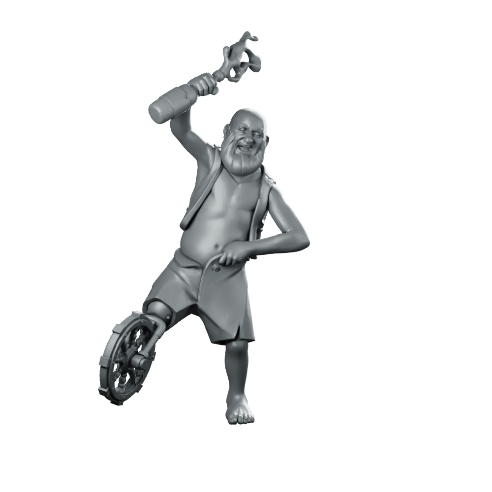 The Drunk Miniature Pegleg Drunk Sailor - CastNPlay - We Print Miniatures