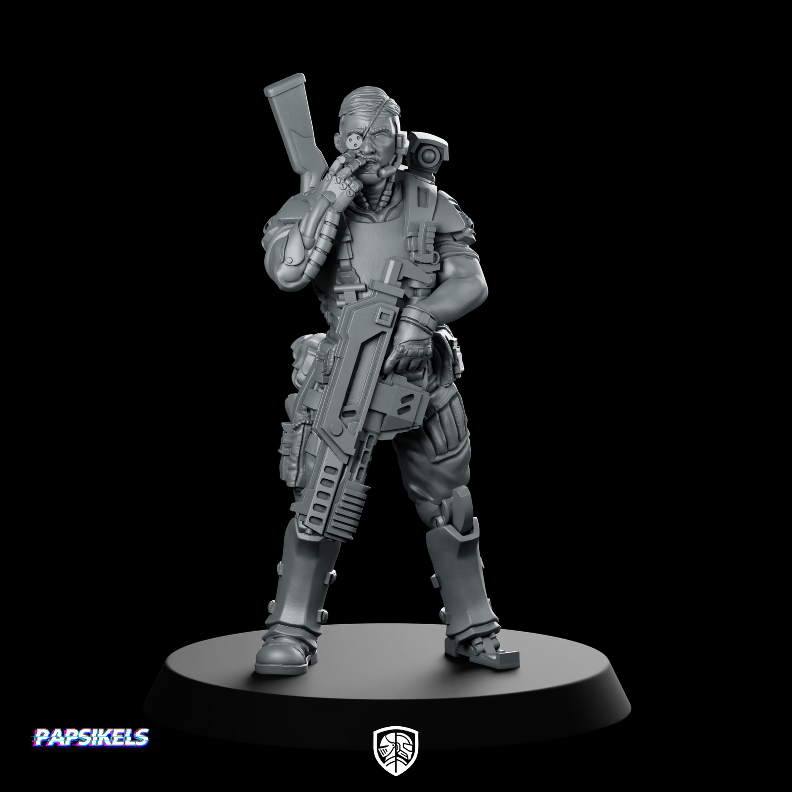 The Irish Iron Sergeant Miniature Sci-Fi Skirmish Leader