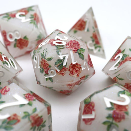 The Last Petal | Art Core Dice| 7 Piece Set - Tabletop Dominion - We Print Miniatures