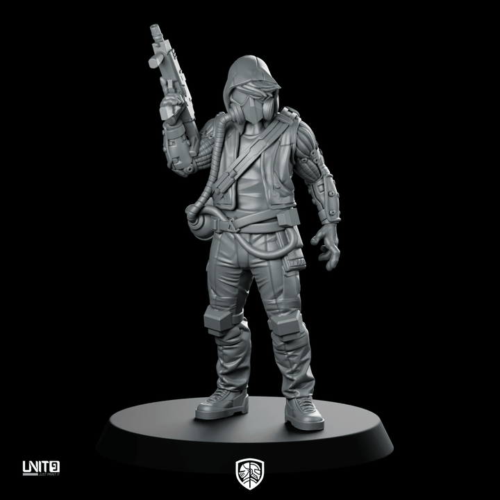 The Looter v1 Miniature Cyberpunk Stealth Operative