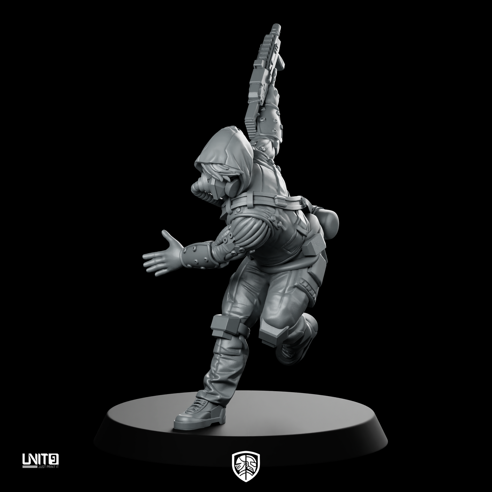 The Looter v2 Miniature Cyberpunk Armored Operative
