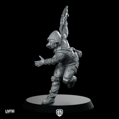 The Looter v2 Miniature Cyberpunk Armored Operative - Unit9 - We Print Miniatures