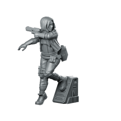 The Signal Runner v1 Miniature Cyberpunk Operative Scout - Unit9 - We Print Miniatures