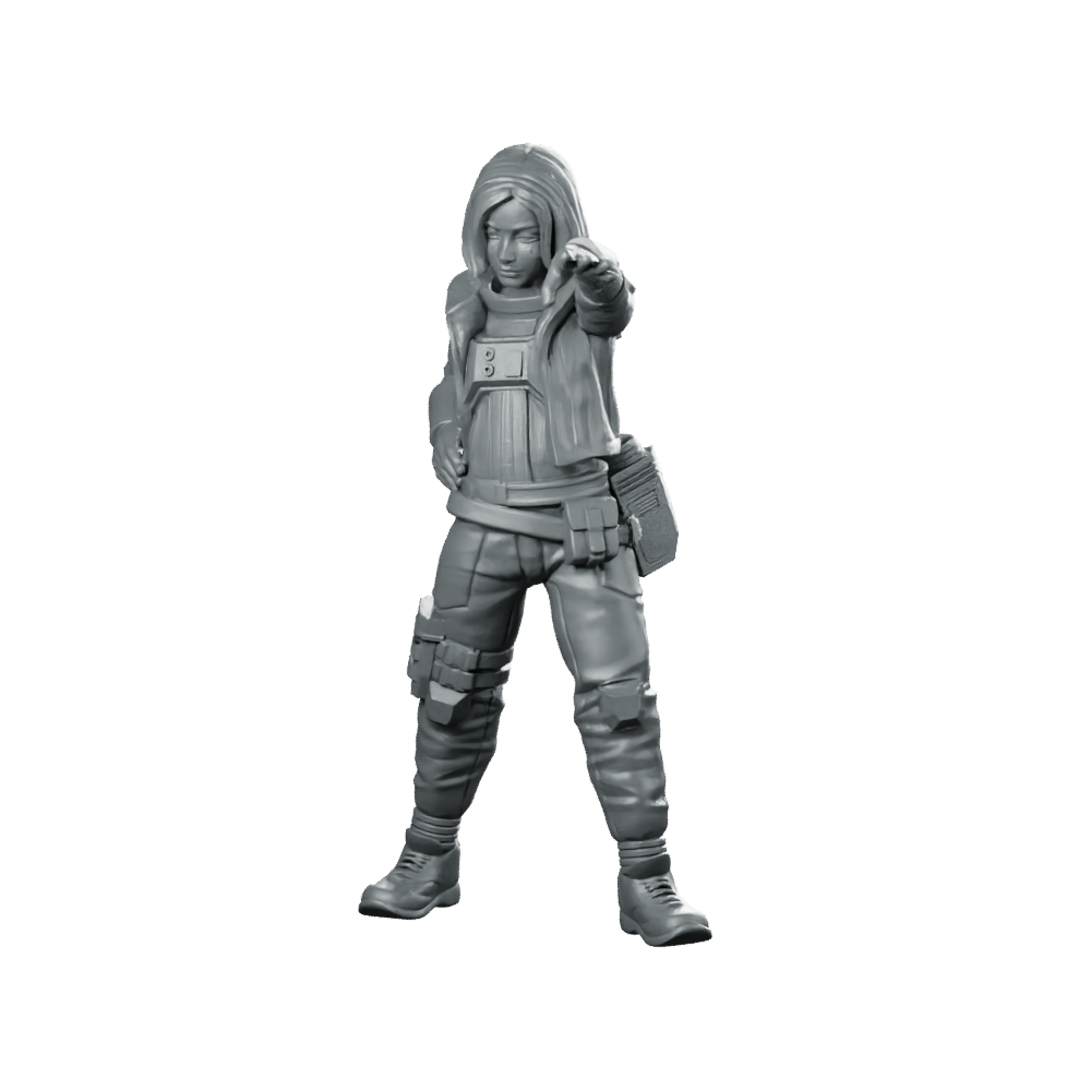 The Signal Runner v21 Miniature Cyberpunk Operative - Unit9 - We Print Miniatures