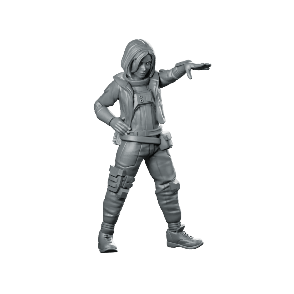 The Signal Runner v21 Miniature Cyberpunk Operative - Unit9 - We Print Miniatures