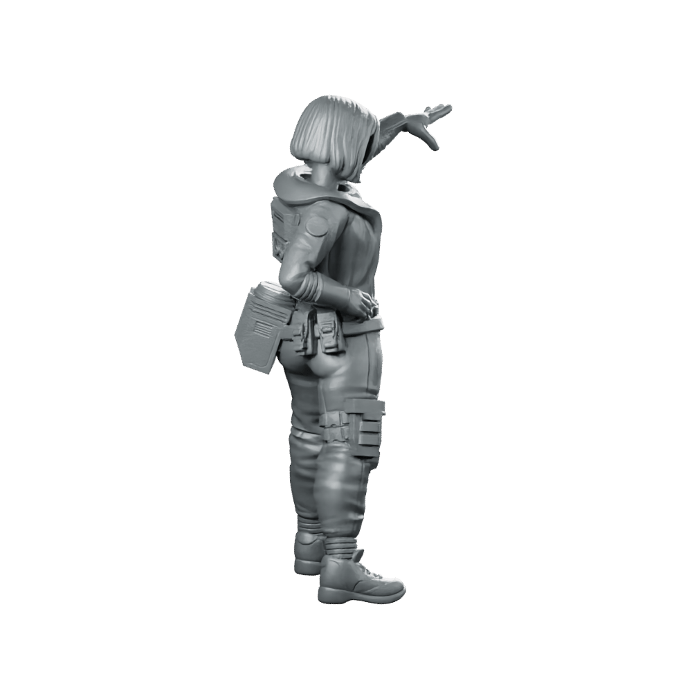 The Signal Runner v21 Miniature Cyberpunk Operative - Unit9 - We Print Miniatures