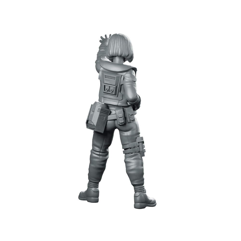 The Signal Runner v21 Miniature Cyberpunk Operative - Unit9 - We Print Miniatures