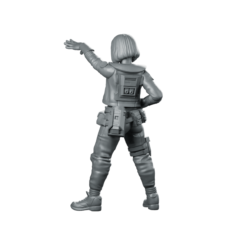 The Signal Runner v21 Miniature Cyberpunk Operative - Unit9 - We Print Miniatures