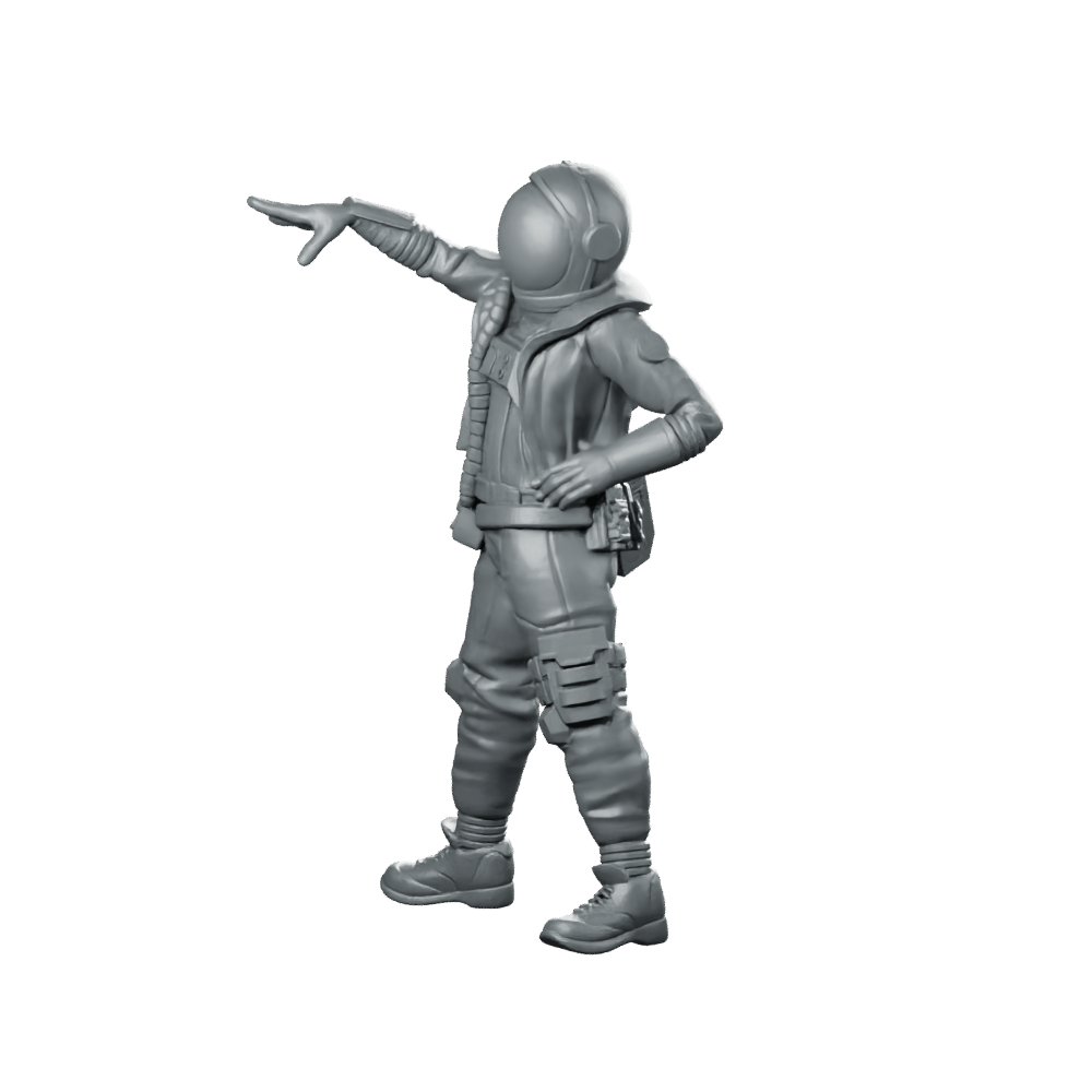 The Signal Runner v21 Miniature Cyberpunk Operative - Unit9 - We Print Miniatures