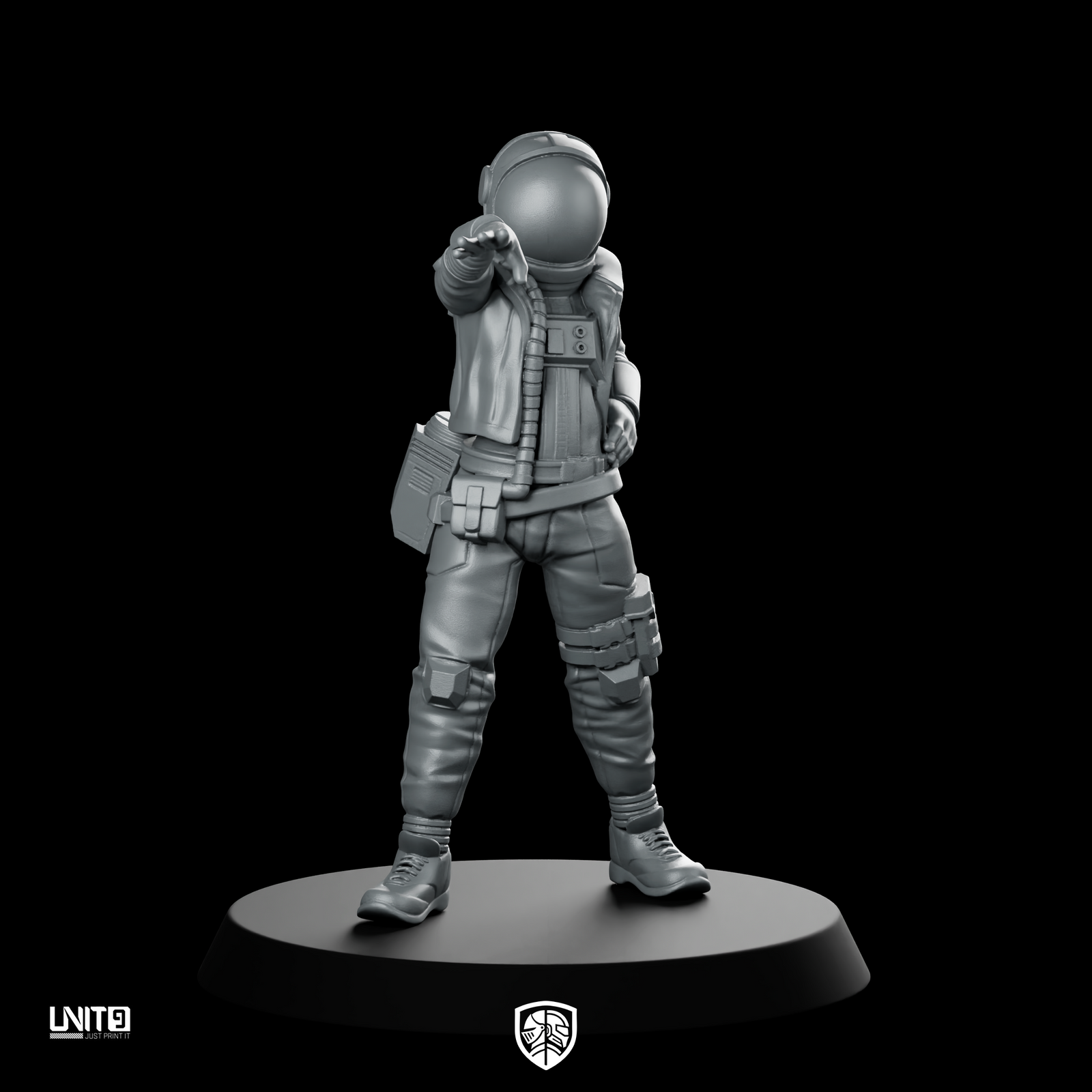 The Signal Runner v21 Miniature Cyberpunk Operative