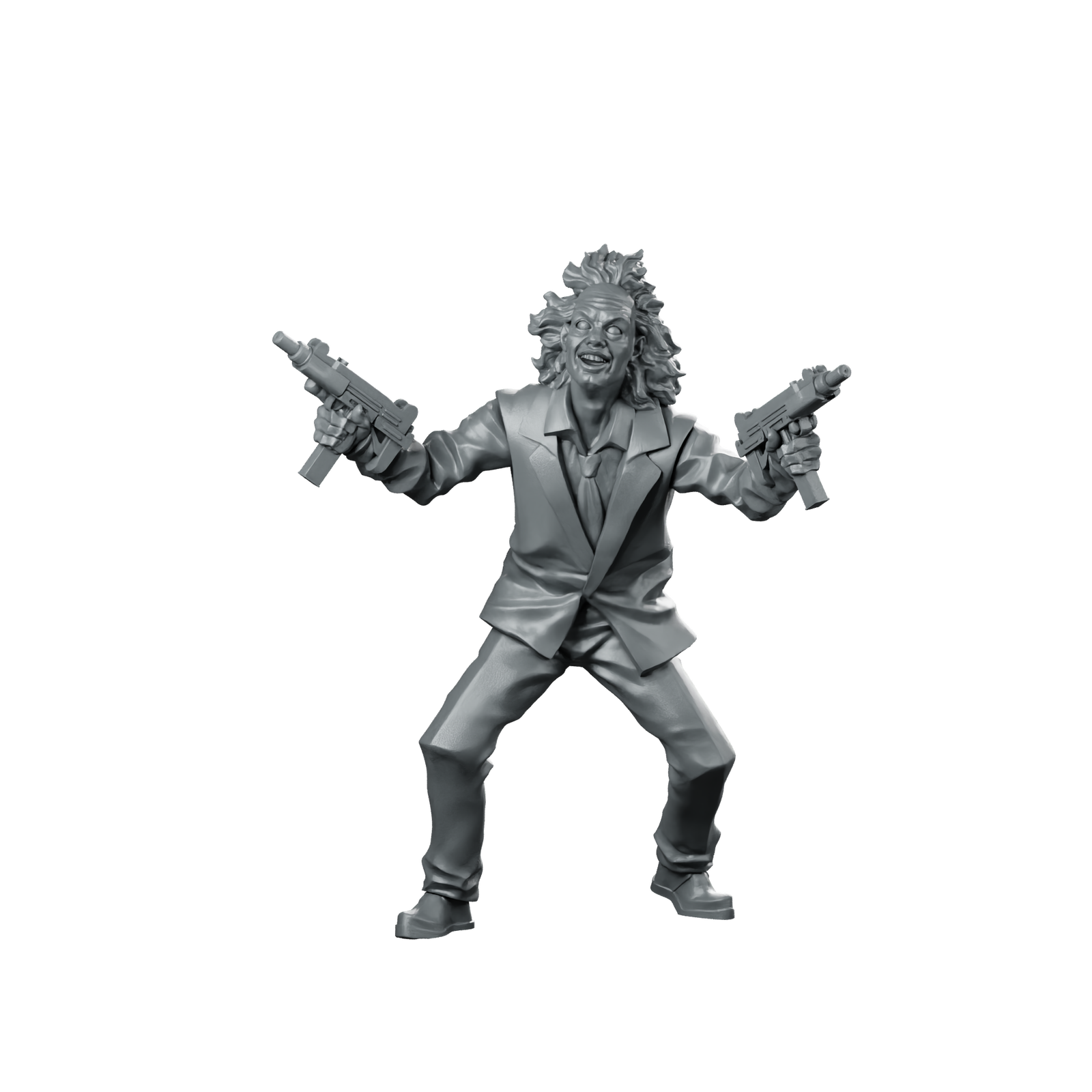 Thebeetle Miniature Dual Wield Zombie Gunman Miniature 360 Spin 01