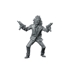 Thebeetle Miniature Dual Wield Zombie Gunman Miniature 360 Spin 01