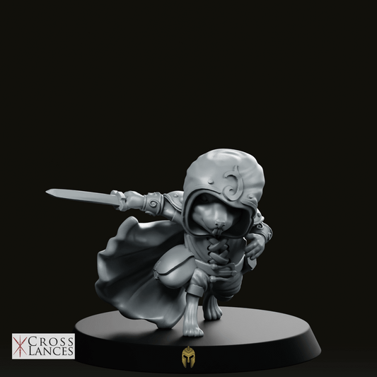 Thief Mice Miniature - Cross Lances - We Print Miniatures