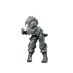 Threatening Foe Miniature Punk Rogue Dagger Fighter - CastNPlay - We Print Miniatures