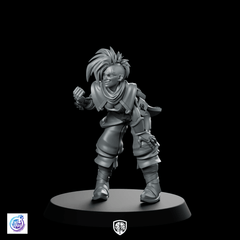 Threatening Foe Miniature Punk Rogue Dagger Fighter - CastNPlay - We Print Miniatures