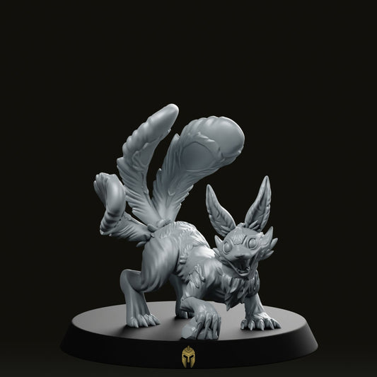 Three Tailed Fox Miniature - CastNPlay - We Print Miniatures