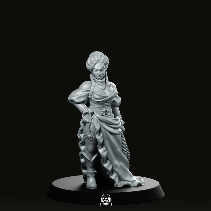 Figurine Danseuse Tieffelin, Barde Fantasy, Personnage de jeu de rôle
