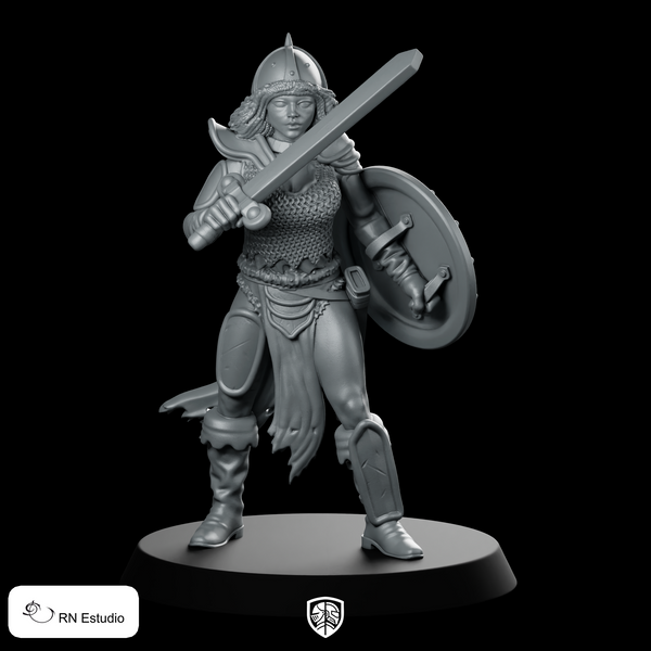 Tika Miniature Shieldmaiden Warrior