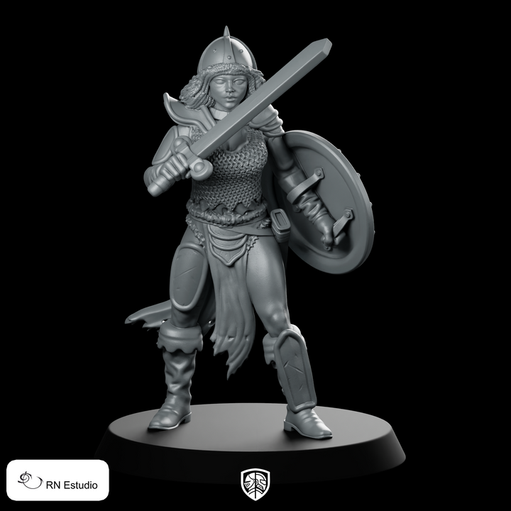 Tika Miniature Shieldmaiden Warrior
