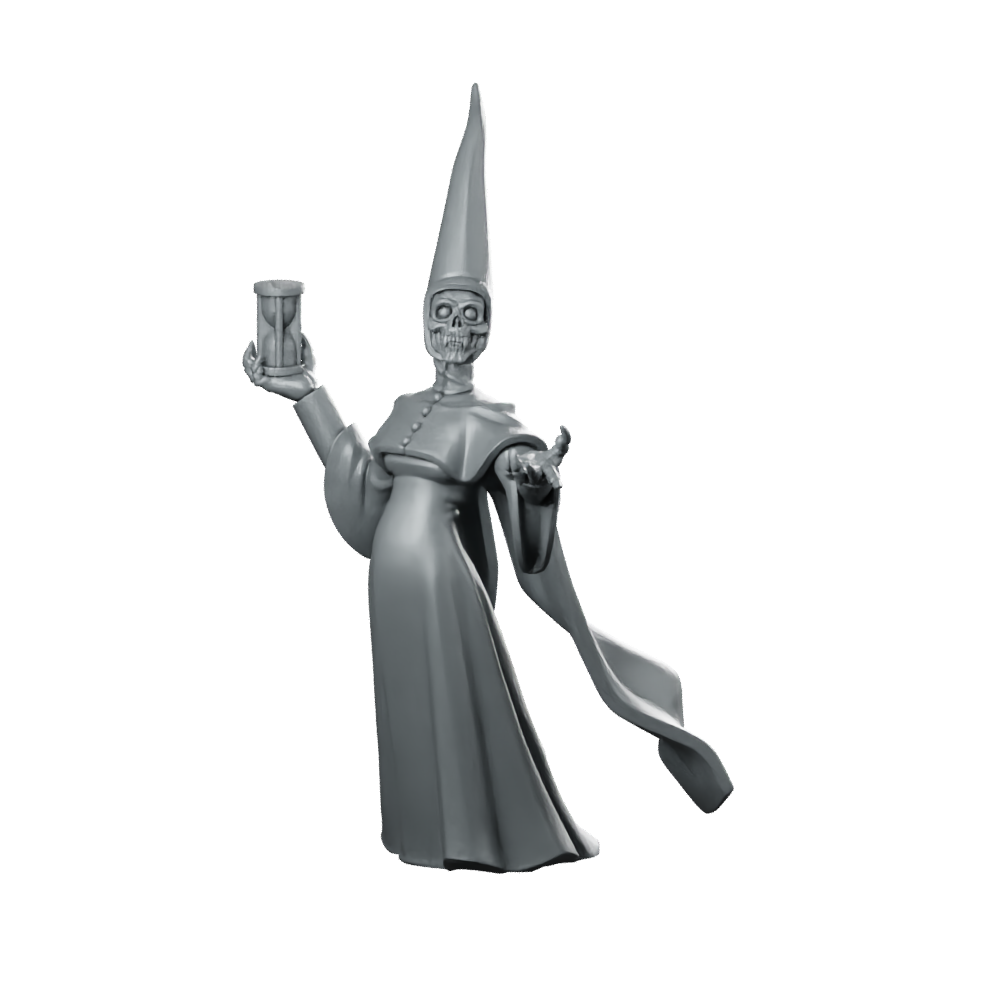 Time Vampire Miniatures Skeletal Nun Hourglass Miniature 360 Spin 01