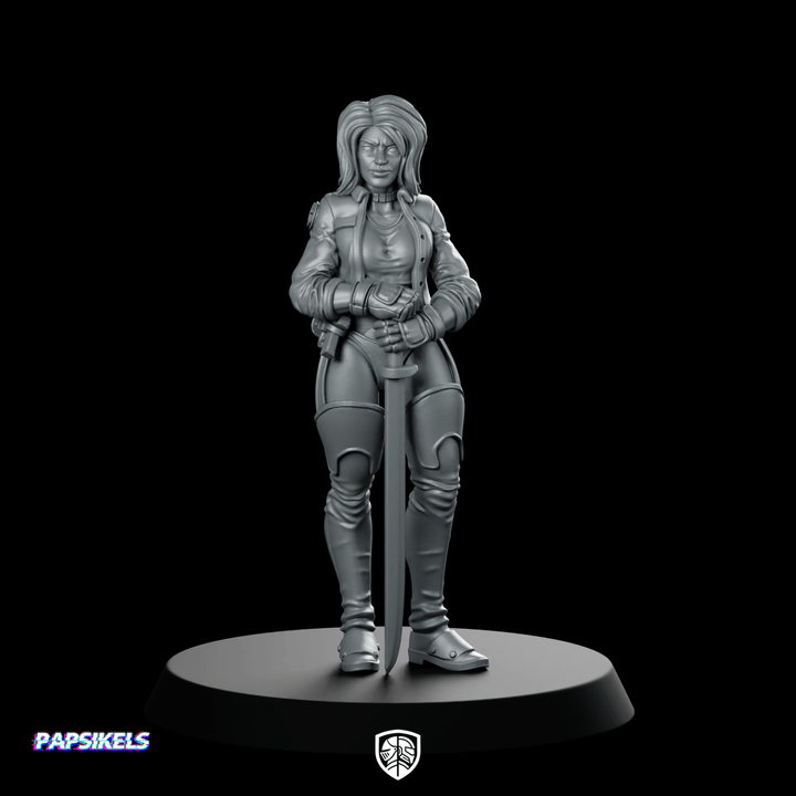 Tina Bonevi Swordwoman Field Medic Cyber Swordswoman