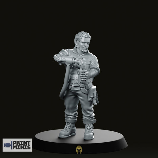 Tolliver Bar Keeper Miniature -PrintMinis - We Print Miniatures