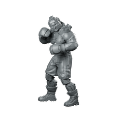 Torque Garron 1 Cyberpunk Miniature Boxer Cyborg Brawler Miniature 360 Spin 01