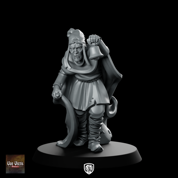 Town Cryer Fantasy Miniature Townsfolk NPC Bell Herald