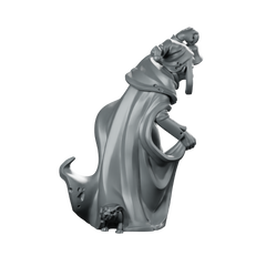 Town Cryer Fantasy Miniature Townsfolk NPC Bell Herald Miniature 360 Spin 04