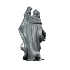 Town Cryer Fantasy Miniature Townsfolk NPC Bell Herald Miniature 360 Spin 05