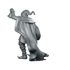Town Cryer Fantasy Miniature Townsfolk NPC Bell Herald Miniature 360 Spin 06