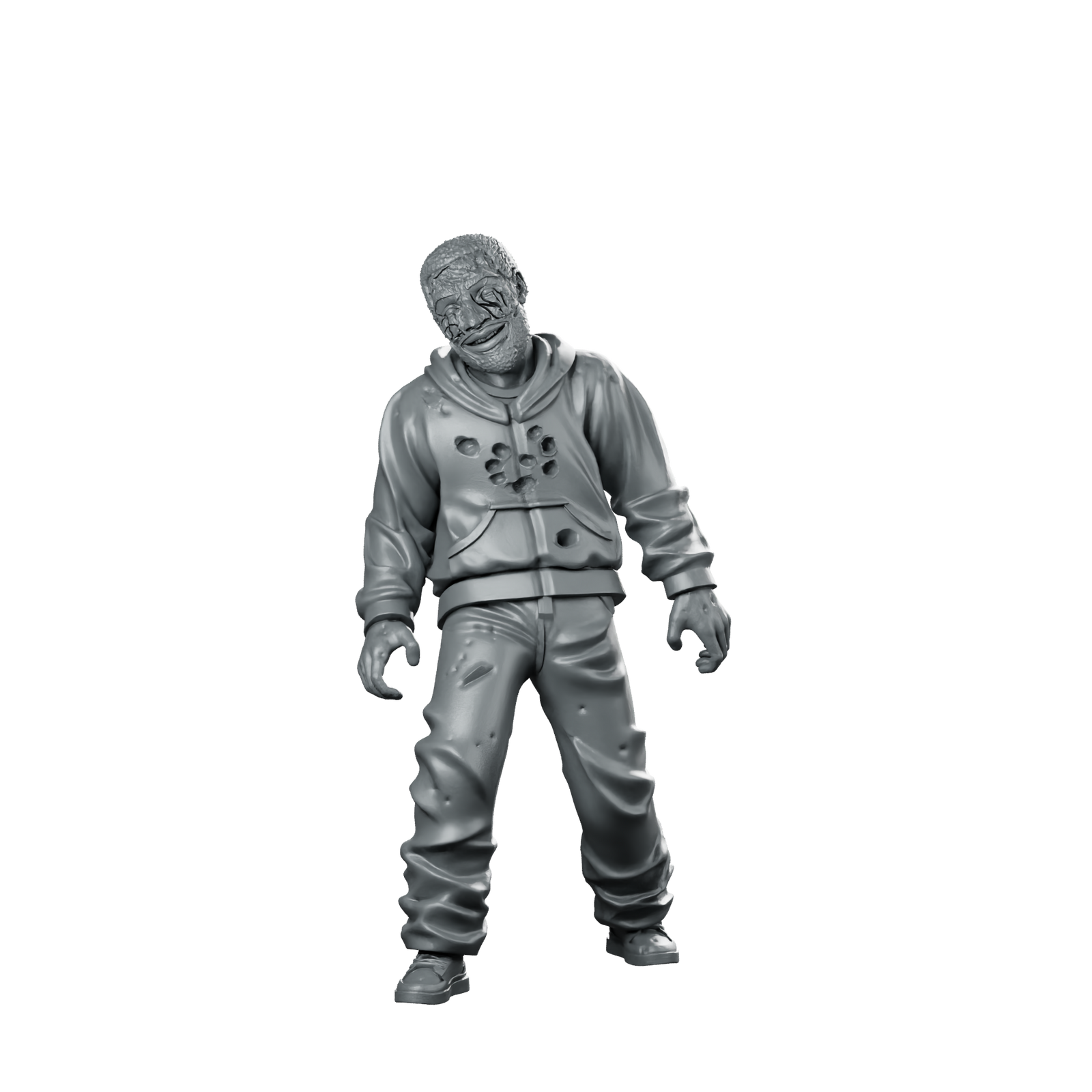 Town Zombie 1 Infected Civilian Zombie Undead Miniature 360 Spin 01