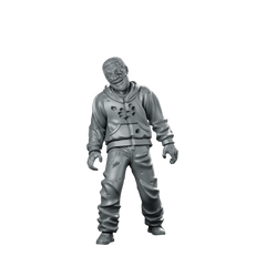 Town Zombie 1 Infected Civilian Zombie Undead Miniature 360 Spin 01