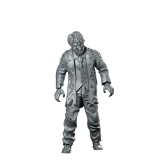 Town Zombie 4 Zombie Suited Undead Corporate Miniature 360 Spin 01