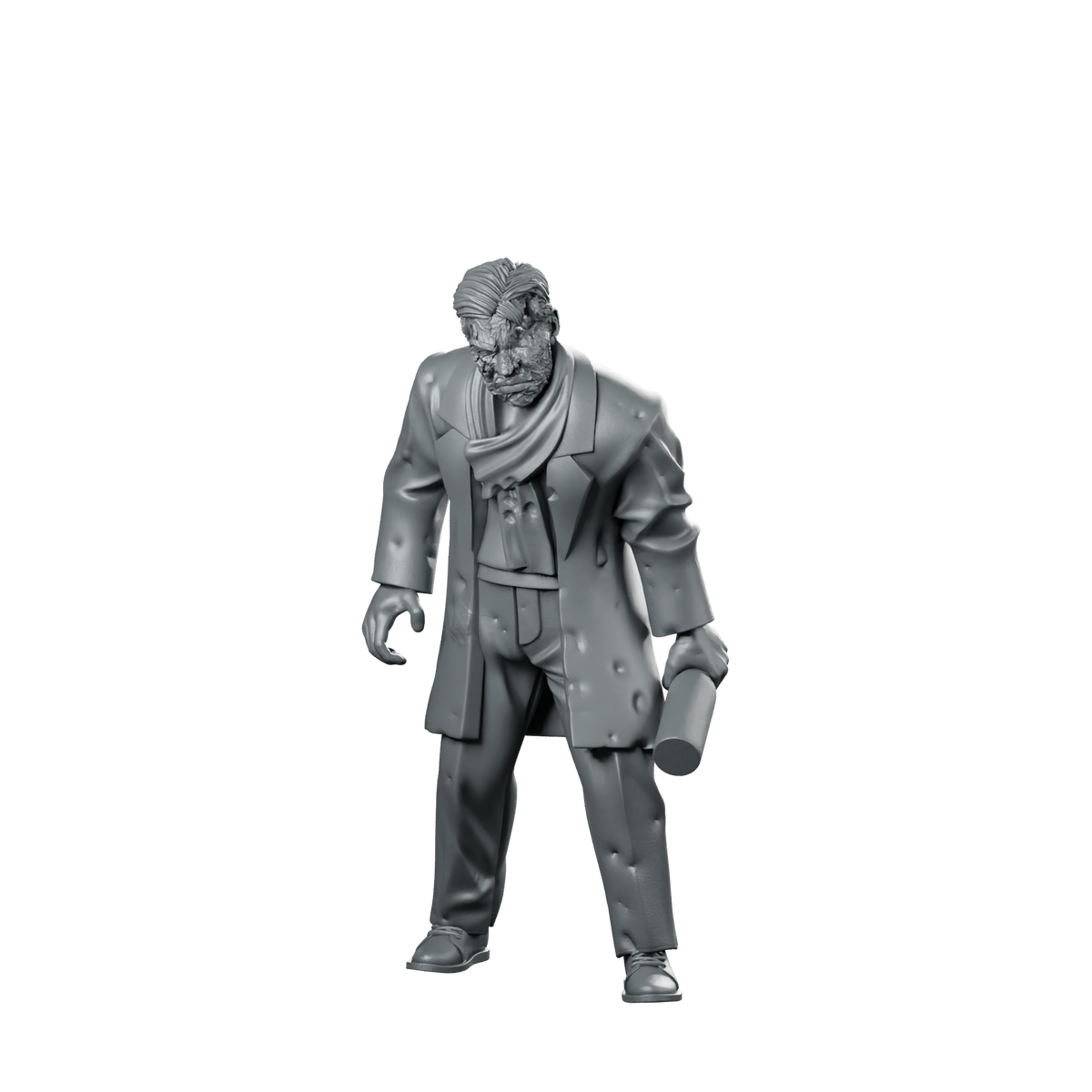 Town Zombie 5 Infected Civilian Mutant Undead Miniature 360 Spin 01