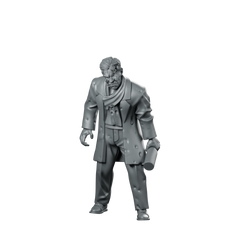 Town Zombie 5 Infected Civilian Mutant Undead Miniature 360 Spin 01