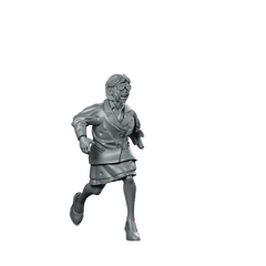 Town Zombie 7 Running Zombie Civilian Corporate Miniature 360 Spin 01