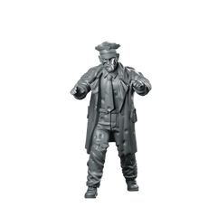 Town Zombie 8 Sci Fi Corrupt Officer Miniature 360 Spin 01