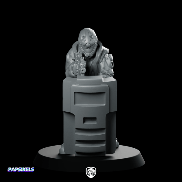 Trauma Team Shield Assault Unit Reptilian Shield - Papsikels Miniatures - We Print Miniatures
