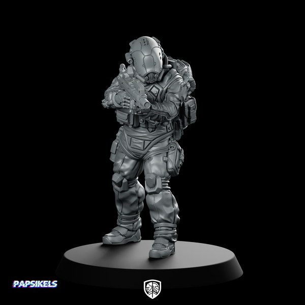 Trauma Troupe Assault Team Unit 1 Miniature Cyberpunk
