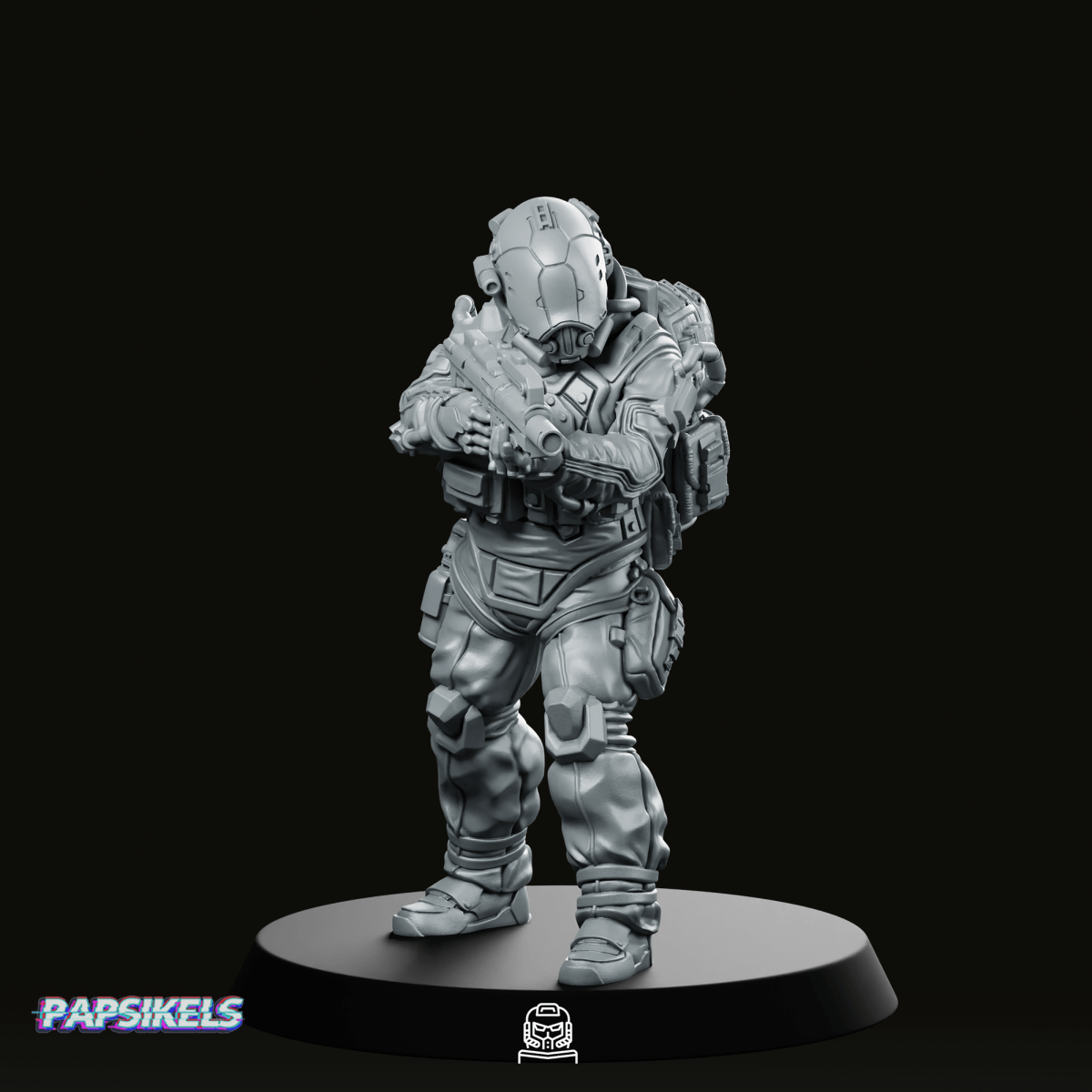 Trauma Troupe Assault Team Unit 1 Miniature - Papsikels Miniatures - We Print Miniatures