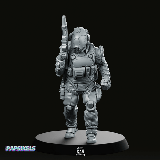 Trauma Troupe Assault Team Unit 3 Miniature - Papsikels Miniatures - We Print Miniatures